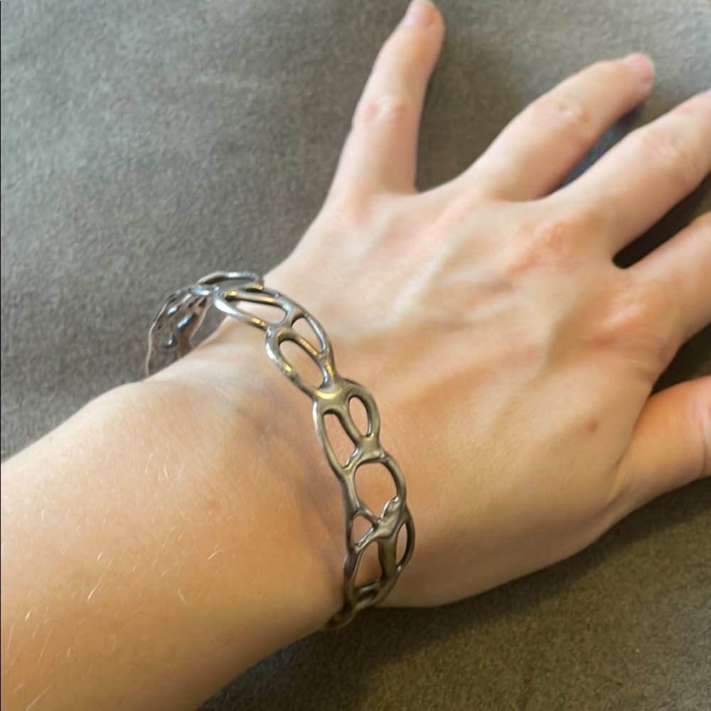 Sterling Silver Squiggle Bracelet - Picture 4 of 5